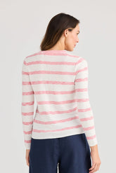 Stripe Yacht Knit - Pink